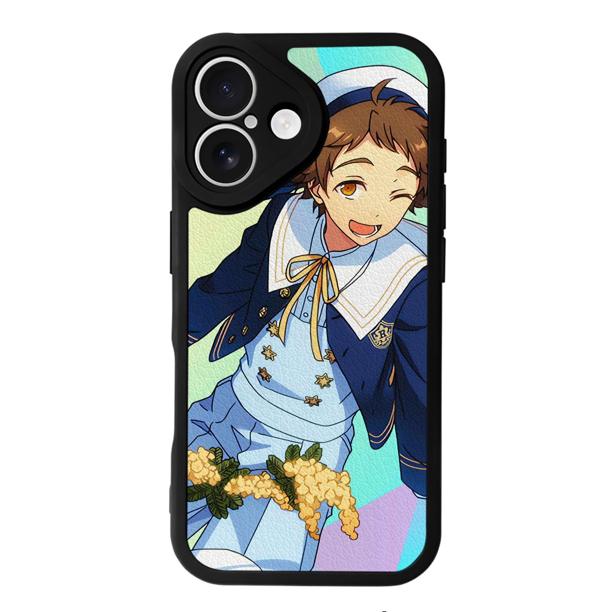 （画像用） あんさんぶるスターズ! Ensemble Stars 【iPhone 16シリーズ対応】シリコンスマホケース（レザー調） 材質：シリコン